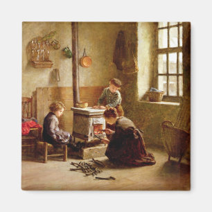 Imã Iluminando o fogão, 1886 (óleo no painel)