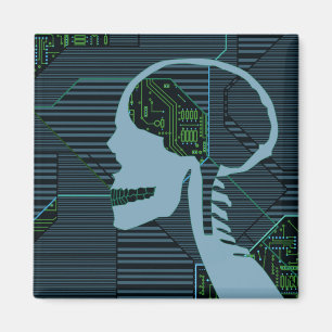 Imã iluminar o crânio lógico