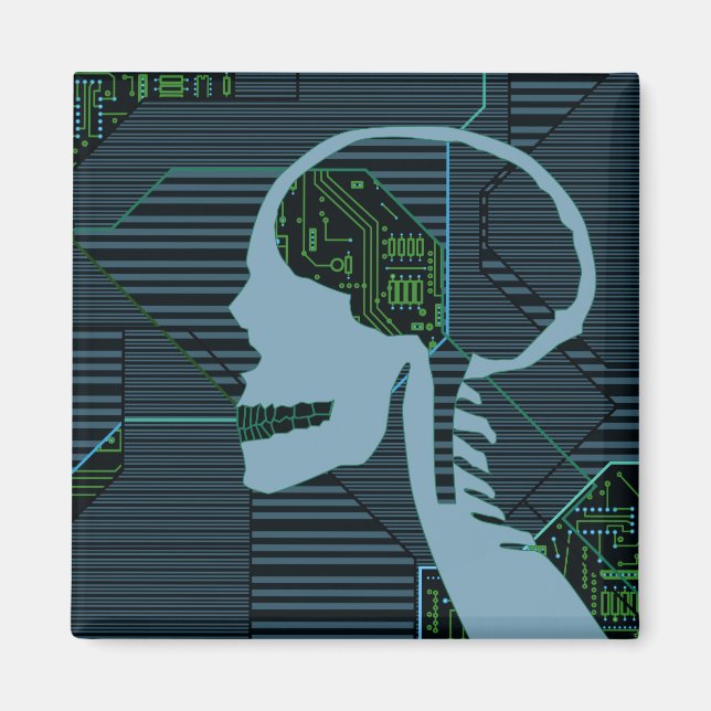 Imã iluminar o crânio lógico (Frente)