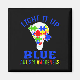 Imã Ilumine de Azul Conscientização do Autismo Quebra-