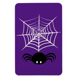 Ímã Ilustração Assustadora de Aranha de Halloween