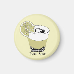 Imã Ilustração azeda Pisco