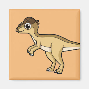 Imã Ilustração Bela De Um Dinossauro Paquicefalossauro