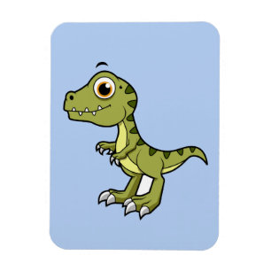 Ímã Ilustração Bela De Um Tiranossauro Rex.