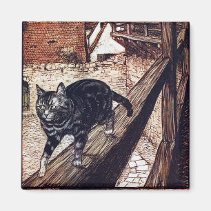 Imã Ilustração Castle Cat Rackham