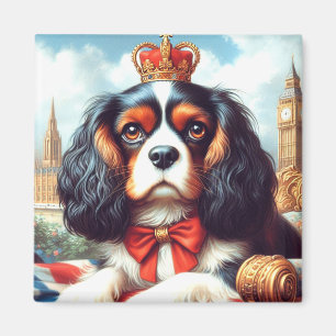 Imã Ilustração Cavalier King Charles Spaniel