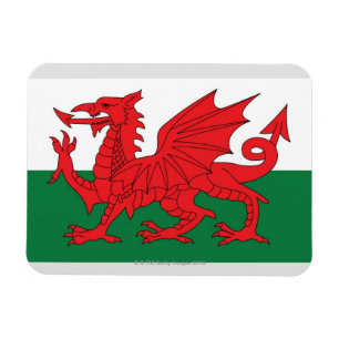 Ímã Ilustração da bandeira nacional de Wales, com