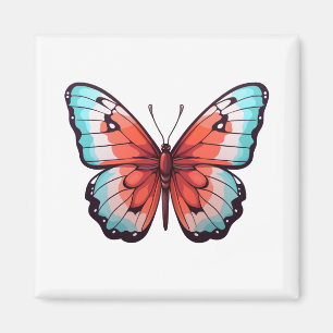 Imã Ilustração da borboleta de desenho animado