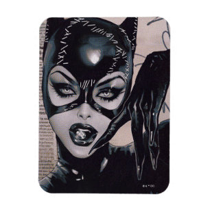 Ímã Ilustração da Capa da Catwoman #50 por Sozomaika