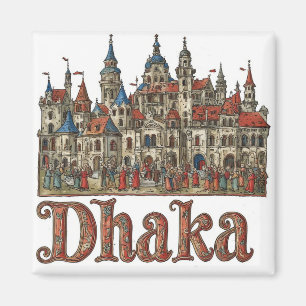 Imã Ilustração da Cidade de Viagem Dhaka Bangladesh