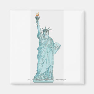 Imã Ilustração da estátua da liberdade