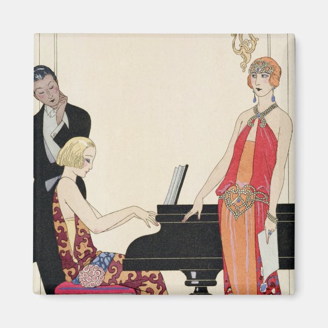 Imã Ilustração da "Gazette du Bon Ton" (Frente)