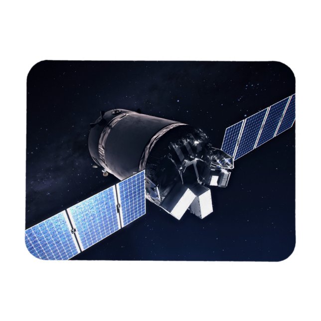 Ímã Ilustração Da Nave Espacial Xl Do Dragão. (Horizontal)