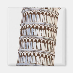 Imã Ilustração da Torre de Pisa