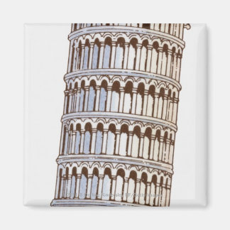 Imã Ilustração da Torre de Pisa