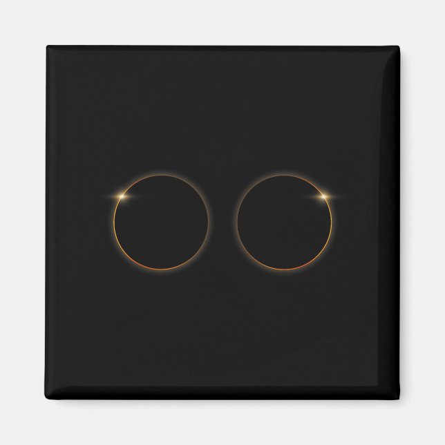 Imã Ilustração da Totalidade do Eclipse Solar Total de (Frente)