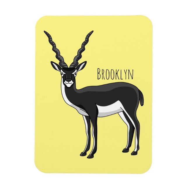 Ímã Ilustração de antílope Blackbuck (Vertical)