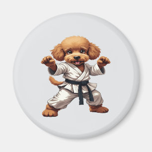 Imã Ilustração de Artes Marciais Adoráveis de Karate P