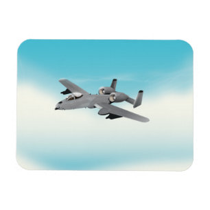 Ímã Ilustração de Avião Militar A10