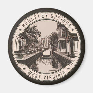 Imã Ilustração de Berkeley Springs West Virginia