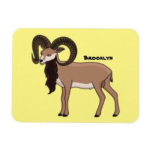 Ímã Ilustração de cabra Mouflon