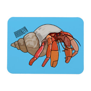 Ímã Ilustração de cartoon de caranguejo eremita
