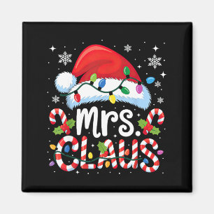 Imã Ilustração de Casal Sr. e Sra. Claus