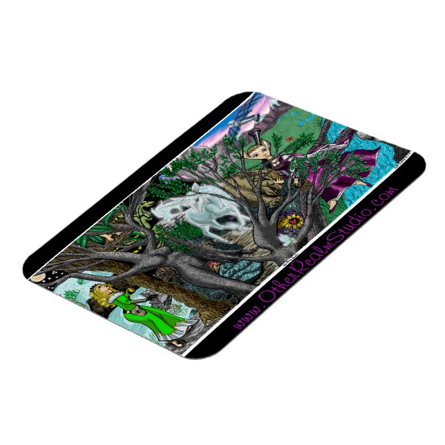 Ímã Ilustração de Cor do Realm Fantasy (Left Side)