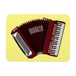 Ímã Ilustração de desenho animado de Accordion
