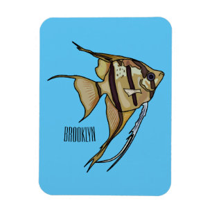Ímã Ilustração de desenho animado de Angelfish