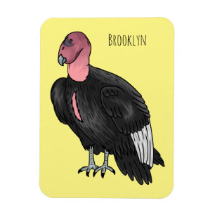 Ímã Ilustração de desenho animado de aves condor da Ca
