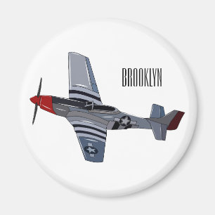 Imã Ilustração de desenho animado de bombardeiro