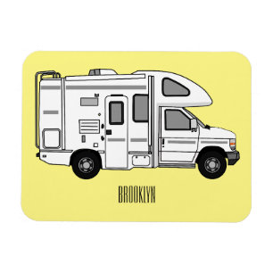 Ímã Ilustração de desenho animado de Campervan
