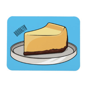 Ímã Ilustração de desenho animado de Cheesecake