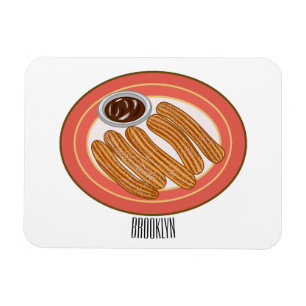 Ímã Ilustração de desenho animado de Churro