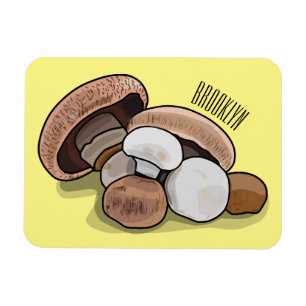 Ímã Ilustração de desenho animado de cogumelo