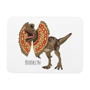 Ímã Ilustração de desenho animado de Dilophosaurus