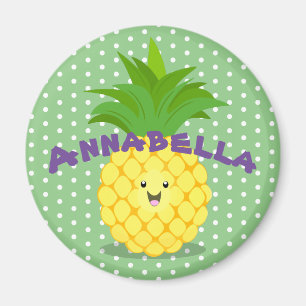 Imã Ilustração de desenho animado de fruta tropical