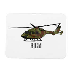 Ímã Ilustração de desenho animado de helicóptero do ex