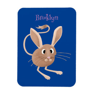 Ímã Ilustração de desenho animado de jerboa fofo de or