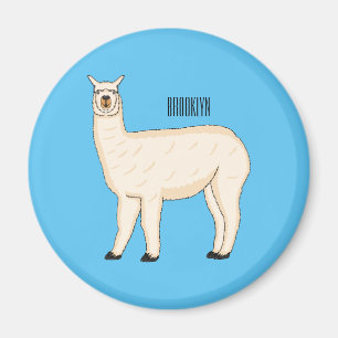 Imã Ilustração de desenho animado de Llama