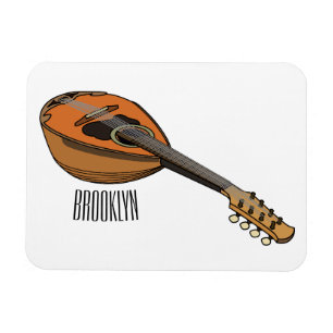 Ímã Ilustração de desenho animado de Mandolin