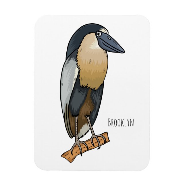Ímã Ilustração de desenho animado de pássaros de bico- (Vertical)