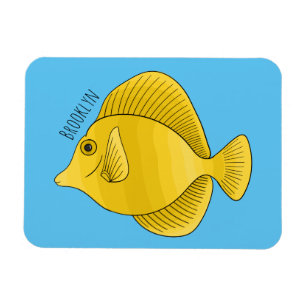 Ímã Ilustração de desenho animado de peixe dançado ama