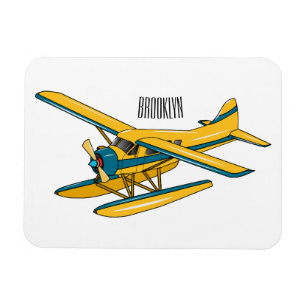 Ímã Ilustração de desenho animado de Seaplane