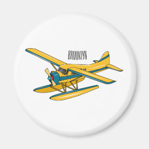 Imã Ilustração de desenho animado de Seaplane