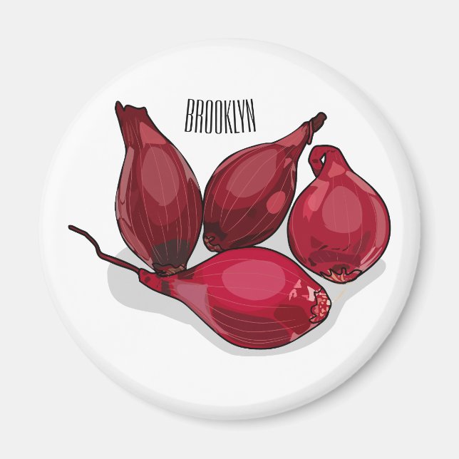 Imã Ilustração de desenho animado de slot (Frente)