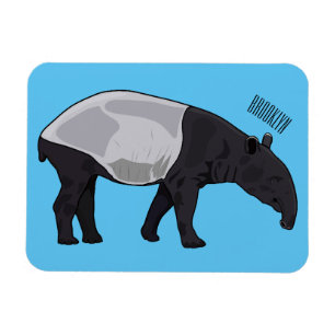 Ímã Ilustração de desenho animado de Tapir