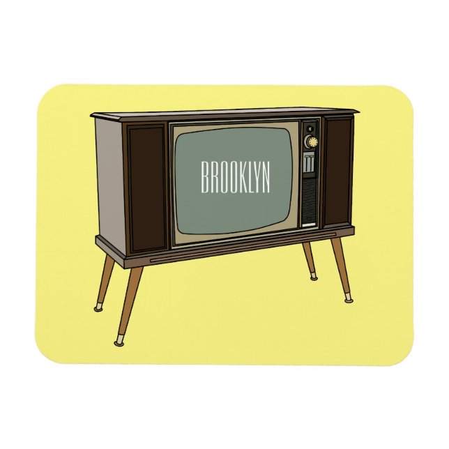 Ímã Ilustração de desenho animado de televisão (Horizontal)