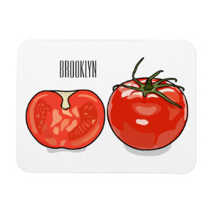 Ímã Ilustração de desenho animado de tomate